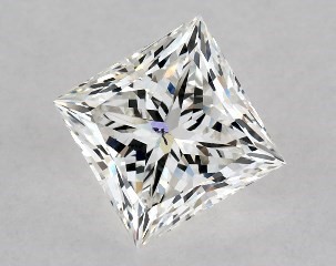 1.00 Carat H-SI1 Princess Cut Diamond