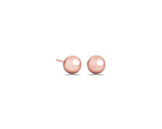 It doesn't get much more classic than our ball stud earrings. The gleaming, polished spheres are crafted of hollow 14k rose gold and are lightweight and wearable. From brunch to boardroom, these ball stud earrings will be your everyday essential.